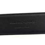 Grained Calfskin Monogram Cassandre Square Buckle Belt 85 34 Black - 图片 4