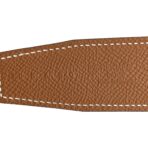 Epsom Horseshoe 32mm Belt Strap 100 40 Gold Etoupe - 图片 5