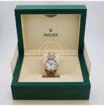 Rolex Day-Date 40 Rose Gold White Roman Dial & Fluted Bezel President Bracelet 228235 - - 图片 3