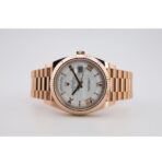 Rolex Day-Date 40 Rose Gold White Roman Dial & Fluted Bezel President Bracelet 228235 - - 图片 4