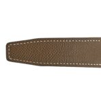 Swift Epsom 24mm Mini H Belt 85 34 Black Etoupe - 图片 3