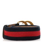 Nylon Calfskin Double G Web 40mm Belt 75 30 Blue Red Black - 图片 2