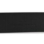 Moon Calfskin Pearl Double G 40mm 75 30 Belt Black Cream - 图片 5