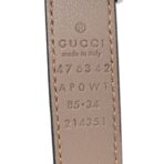 Calfskin Pearl Double G 20mm Belt 85 34 Porcelain Rose - 图片 3