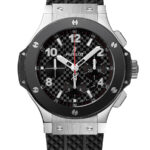 44mm Original Chronograph Stainless Steel Ceramic Bezel Black Dial
