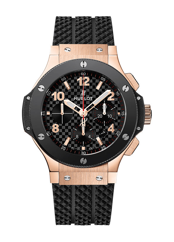 12631.jpg Chronograph 18K Rose Gold 44mm Carbon Fiber Dial Automatic Black Ceramic Bezel - 图片 1