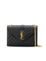 Envelope Medium in Quilted Grain de Poudre Embossed Leather