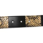 Ciny Calfskin Lux Snakeskin Torchon 95 38 Belt Black - 图片 4