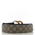 GG Supreme Monogram Matte Plutone Calfskin Double G 40mm Belt 80 32 Beige Ebony Black - 图片 2