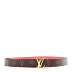 Monogram 30mm LV Initiales Reversible Belt 90 36 Coquelicot - 图片 5