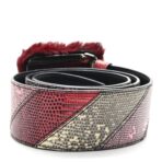 Snakeskin Fur Belt 80 32 Cherry Bego - 图片 2
