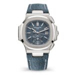 41mm Flyback Chronograph Blue Dial 18k White Gold Denim