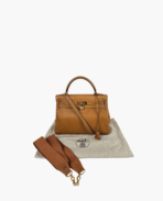 Hermès Vintage Kelly 32 Clemence Beige GHW - 图片 14