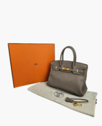 Hermès Birkin 30 Clemence Etain GHW - 图片 17
