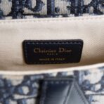DIOR Mini Dior Saddle Bag Oblique - Blue - 图片 11