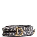 DIOR Mini Dior Saddle Bag Oblique - Blue - 图片 8