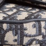 DIOR Mini Dior Saddle Bag Oblique - Blue - 图片 10