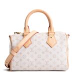 LOUIS VUITTON Speedy 20 Bandouliere Jacquard Mini Monogram Canvas - Mastic Cream