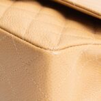 CHANEL Vintage Medium Double Flap Shoulder Bag - Nude - 图片 9