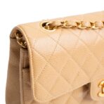 CHANEL Vintage Medium Double Flap Shoulder Bag - Nude - 图片 10
