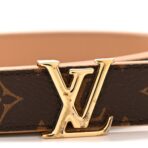 Calfskin Monogram 20mm LV Iconic Reversible Belt 85 34 Arizona Beige - 图片 6