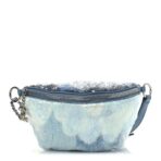 Sequin Tri-color Waterfall Waist Bag Fanny Pack Silver Blue