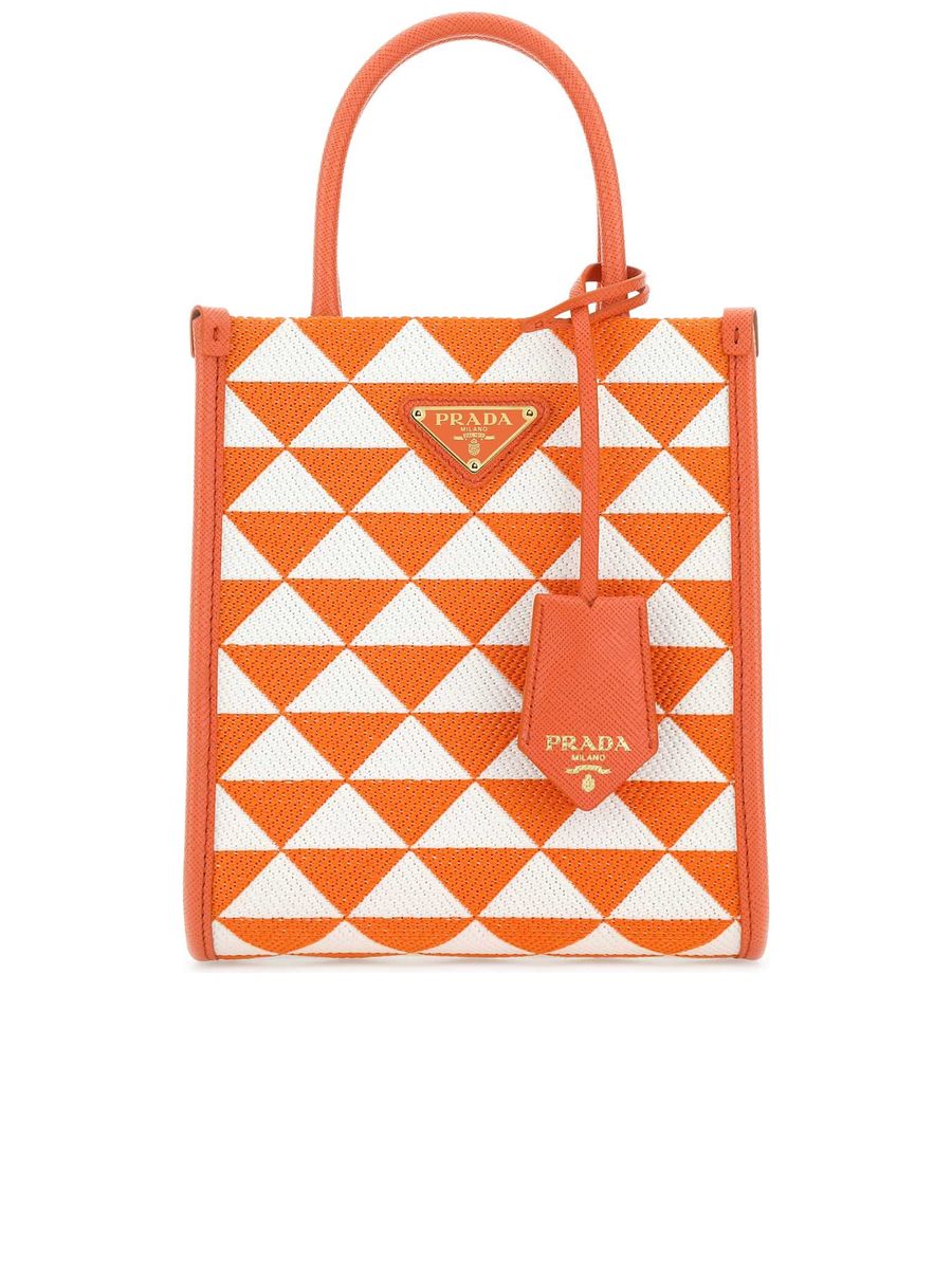 1BA355VOOM2FKL_F0P62-1.jpg Embroidered Fabric Micro Symbole Handbag - 图片 1