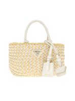 Leather and Raffia Bag