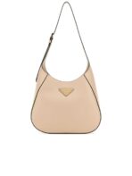 Logo Plaque Medium Hobo Bag Pink