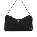 Triangle-Logo Zipped Shoulder Bag