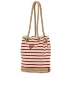 Embroidered Canvas Bucket Bag - 图片 2
