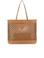 Sand Leather Shopper