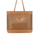 Sand Leather Shopper