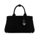 Prada Jardinière Large Cotton Canvas Handbag