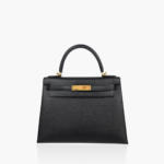 Hermès Kelly 28 Epsom Sellier Black GHW