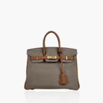 Hermes Birkin 25 Gris Mouette/Gold Togo PBHW
