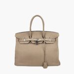 Hermès Birkin 35 Clemence Dove Grey PHW