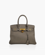 Hermès Birkin 30 Clemence Etain GHW