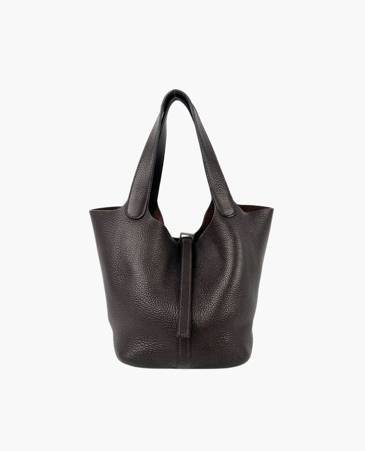 1_ae6049be-e98d-44fb-9748-808f9b5109b4.jpg Hermès Picotin 22 Chocolat Clemence PHW - 图片 1