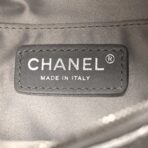 Metallic Goatskin Quilted Banane Waist Bag Fanny Pack Silver - 图片 6