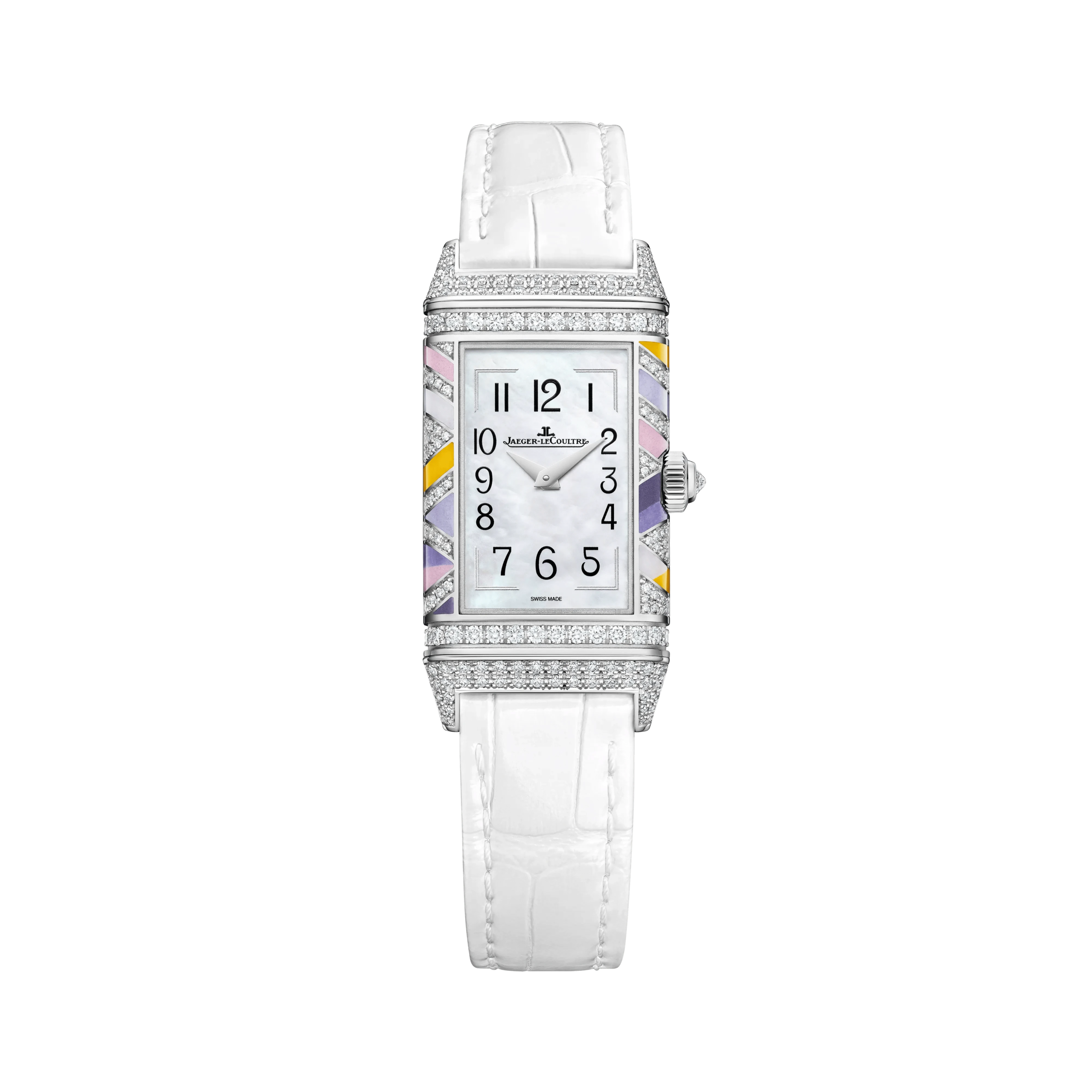 1fea5f4a6fe3af428eb7650ec5cdf6230785687b.png White Gold Reverso One Precious Colours Women’s Watch Q3293433 - 图片 1