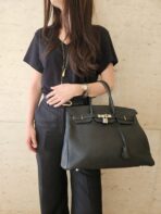 Hermes Birkin 35 Togo Black PHW - 图片 10