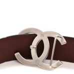 Calfskin CC Reversible Belt 75 30 Black Burgundy - 图片 5