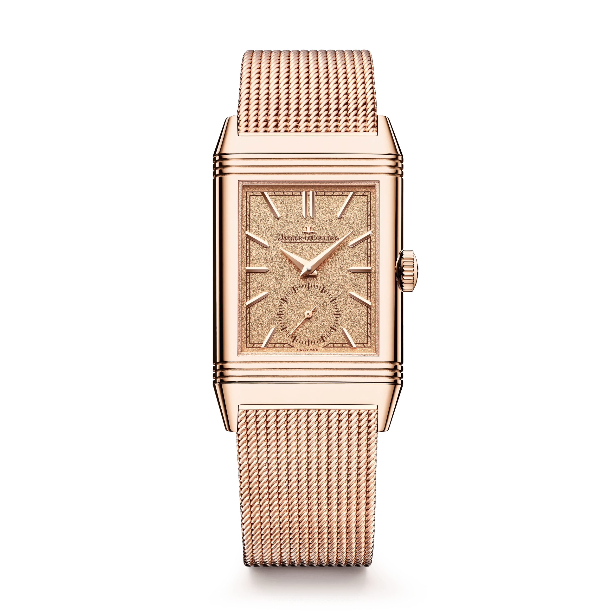2256db391262bb93d61372d1c87fb6429b729164.png Pink Gold Reverso Tribute Monoface Small Seconds 'Or Deco' Men’s Watch Q713216J - 图片 1