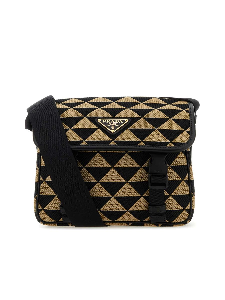 2VD034VXOP2FKL_F0Y30-1.jpg Embroidered Fabric Symbole Crossbody Bag - 图片 1