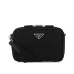 Leather And Nylon Crossbody Bag
