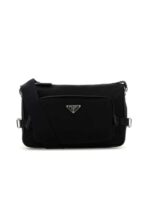 Medium Re-Nylon and Saffiano Leather Shoulder Bag