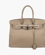 Hermès Birkin 35 Clemence Dove Grey PHW - 图片 2