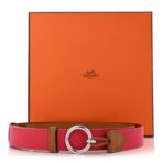 Toile Epsom Reversible Babord 24mm Belt Rose Extreme Gold - 图片 6