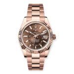 Rolex Everose Gold Sky-Dweller 336935 Chocolate Index Dial On a Oyster Bracelet